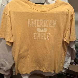 American Eagle Outfitters Womens Mustard T-Shirt